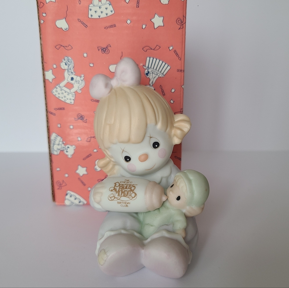 Vintage Precious Moments Clown Baby Collector Porcelain Collectible Figurine